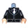 LEGO Schwarz Gangster Torso mit Weiß Tie (973 / 76382)