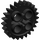 LEGO Black Gear with 24 Teeth (3648 / 24505)