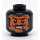 LEGO Zwart Ghost / Bluestone the Great Minifigure Hoofd (Verzonken Solid Stud) (3626 / 22654)