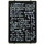 LEGO Black Glass for Frame 1 x 4 x 5 with Blackboard Pattern (2494)