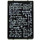 LEGO Sort Glas til Ramme 1 x 4 x 5 med Blackboard Mønster (2494 / 43090)