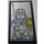 LEGO Zwart Glas for Venster 1 x 4 x 6 met Quirinus Quirrell / Ron Weasley Patroon mirrored Sticker (6202)