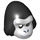 LEGO Black Gorilla Head Cover (15161 / 93366)