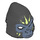 LEGO Black Gorilla Mask with Sand Blue Face and Yellowish Green Face Paint (Closed Mouth) (13361 / 17611)