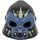 LEGO Noir Gorilla Masquer avec Sand Bleu Face et Yellowish Vert Maquillage (Open Bouche) (13361 / 14048)