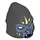 LEGO Schwarz Gorilla Maske mit Sand Blau Gesicht und Yellowish Green Gesichtsbemalung (Open Mouth) (13361 / 14048)