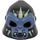 LEGO Black Gorilla Mask with Sand Blue Face and Yellowish Green Face Paint (Open Mouth) (13361 / 14048)