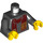 LEGO Black Grandpa with scarf Minifig Torso (973 / 76382)