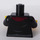 LEGO Schwarz Grandpa mit Schal Minifig Torso (973 / 76382)