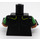 LEGO Zwart Groen Lantern (Simon Baz) Minifiguur Torso (973 / 16360)