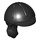 LEGO Zwart Haar met Zwart Paard Riding Helm (10216 / 92254)