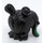 LEGO Schwarz Haar mit Buns und Dick Bangs mit Green tips (66091 / 66915)
