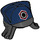 LEGO Negro Pelo con Dark Azul Gorra con Negro Bill (37021)