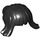 LEGO Noir Cheveux avec Longue Côté Bangs et Queue de cheval (32967)