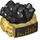 LEGO Black Hair with Pearl Gold Robot VR Visor Headset (75670)