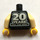 LEGO Black Han Solo (20th anniversary) Minifig Torso (973 / 76382)