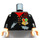 LEGO Black Harry Potter Torso with Red POTTER Stitching and Black Arms and Light Flesh Hands (973)