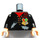 LEGO Schwarz Harry Potter Torso mit Rot POTTER Stitching und Schwarz Arme und Licht Fleisch Hände (973 / 76382)