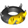 LEGO Schwarz Kopf oben mit Zabrak Horns mit Savage Opress Gelb (12164 / 95708)
