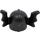 LEGO Black Helmet with Bat Wings