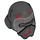 LEGO Schwarz Helm mit Rot Scratches (63816)