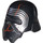 LEGO Noir Casque avec Rouge Scratches (63816)