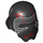 LEGO Noir Casque avec Rouge Scratches (63816)