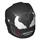 LEGO Black Helmet with Smooth Front with Iron Venom (28631 / 67662)