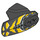LEGO Schwarz Hero Factory Armor mit Kugelgelenkpfanne Größe 5 mit Gelb Areas (90639 / 96101)