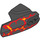 LEGO Noir Hero Factory Armor avec Douille à rotule Taille 6 avec Flames (90638 / 93303)