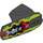 LEGO Zwart Hero Factory Armor met Kogelgewrichtsbus Maat 6 met Lime, Rood en Zilver (90638 / 96105)