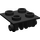 LEGO Schwarz Scharnier 2 x 2 oben (6134)