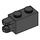 LEGO Noir Charnière Brique 1 x 2 Verrouillage avec Dual Finger sur Fin Horizontal (30540 / 54672)
