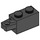 LEGO Zwart Scharnier Steen 1 x 2 Vergrendelings met Single Finger Aan Einde Horizontaal (30541 / 53028)