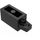 LEGO Zwart Scharnier Steen 1 x 2 Vergrendelings met Single Finger Aan Einde Horizontaal (30541 / 53028)