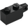 LEGO Black Hinge Brick 1 x 2 Locking with Single Finger (Vertical) On End (30364 / 51478)