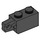 LEGO Black Hinge Brick 1 x 2 Locking with Single Finger (Vertical) On End (30364 / 51478)