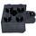 LEGO Black Hinge Brick 2 x 2 Locking with Axlehole and Dual Finger (40902 / 53029)
