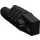 LEGO Zwart Scharnier Cilinder 1 x 3 Vergrendelings met 1 Stub en 2 Stubs Aan Ends (zonder gat) (30554)