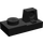 LEGO Zwart Scharnier Plaat 1 x 2 Vergrendelings met Single Finger Aan Top (30383 / 53922)