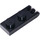 LEGO Black Hinge Plate 1 x 2 with 3 Stubs and Solid Studs