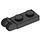LEGO Noir Charnière assiette 1 x 2 avec Verrouillage Les doigts avec rainure (44302)
