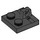 LEGO Noir Charnière assiette 2 x 2 avec 1 Verrouillage Finger sur Haut (53968 / 92582)