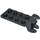 LEGO Schwarz Scharnier Platte 2 x 4 mit Articulated Joint - Weiblich (3640)