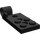 LEGO Noir Charnière assiette Bas 2 x 4 avec 4 Goujons et 3 trous de broches (98285)