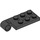 LEGO Noir Charnière assiette Haut 2 x 4 avec 6 Goujons et 2 trous de broches (43045)