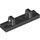 LEGO Black Hinge Tile 1 x 4 Locking with 2 Single Stubs on Top (44822 / 95120)