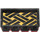 LEGO Black Hinge Tile 2 x 4 with Ribs with Golden Lattice Sticker (2873)