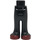 LEGO Negro Cadera con Pants con Rojo oscuro Shoes (92821)