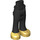 LEGO Black Hip with Pants with Pearl Gold Shoes (35584)